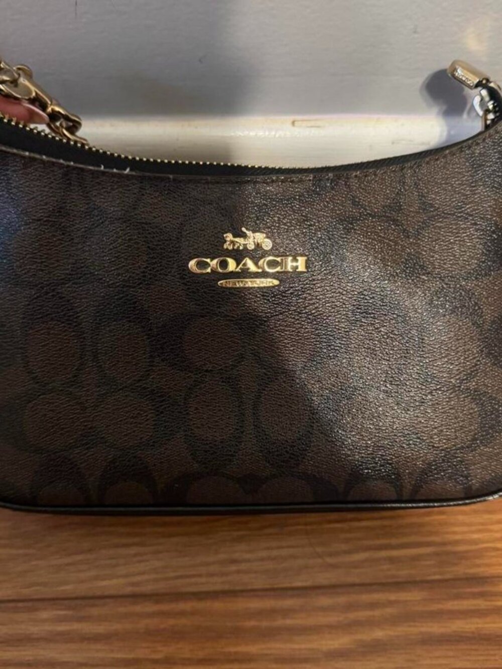 Coach Teri Shoulder Bag in Signature Brown 🤎